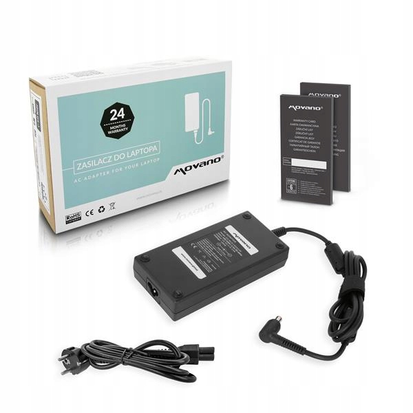 Napájecí zdroj Movano 19.5v 9.23a (7.4x5.0 pin) 180W pro Msi