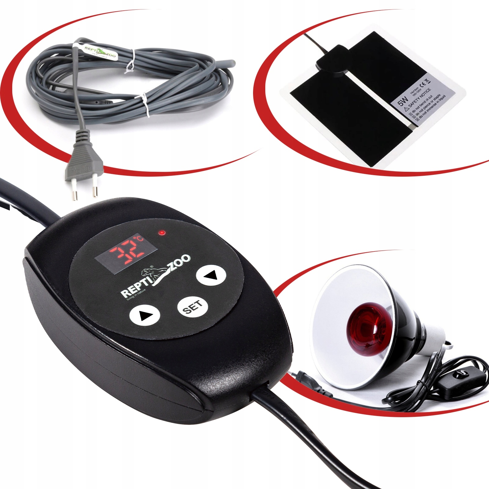 Levně Mini Elektronický Termostat A Regulátor Teploty Do Terária, Jednoduchý