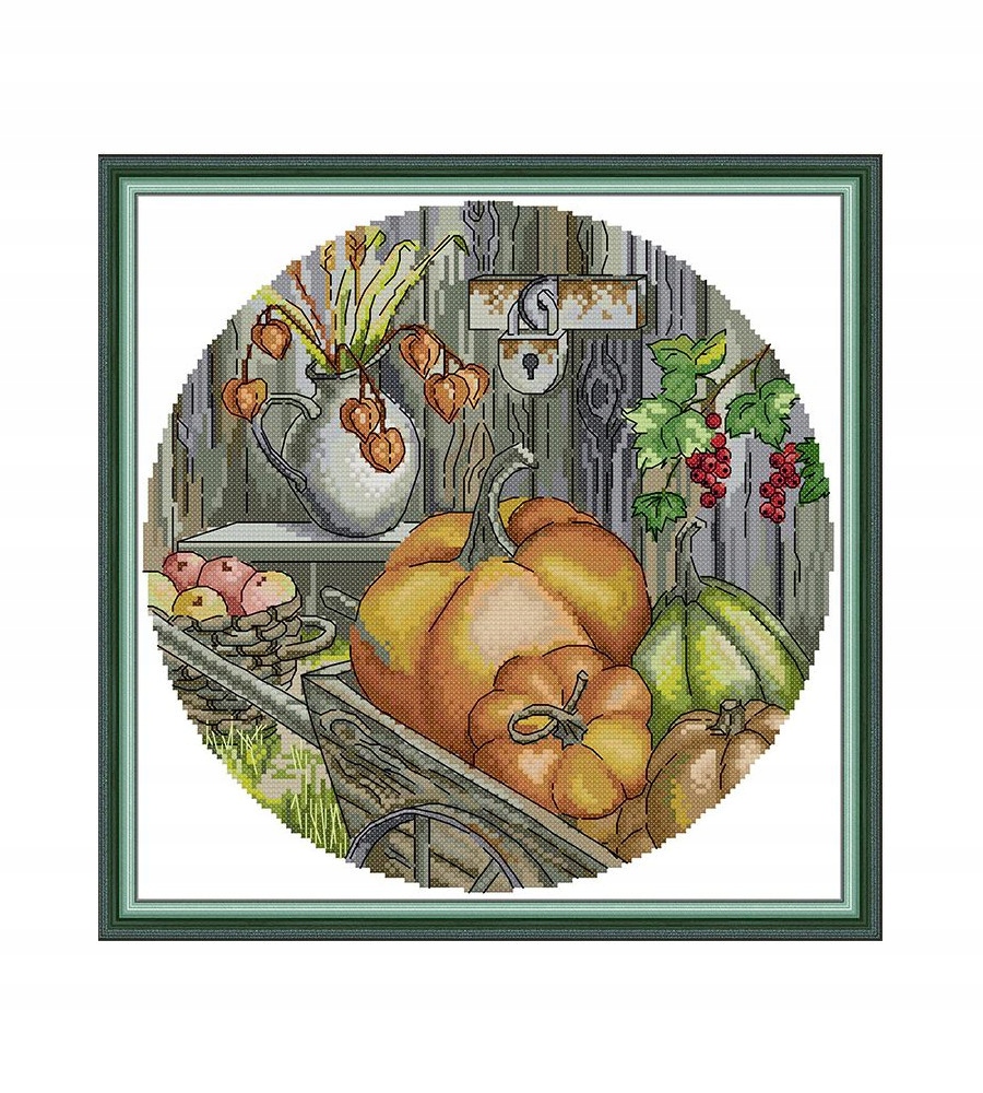 Křížková výšivka počítaná sada (kanva, mulina)