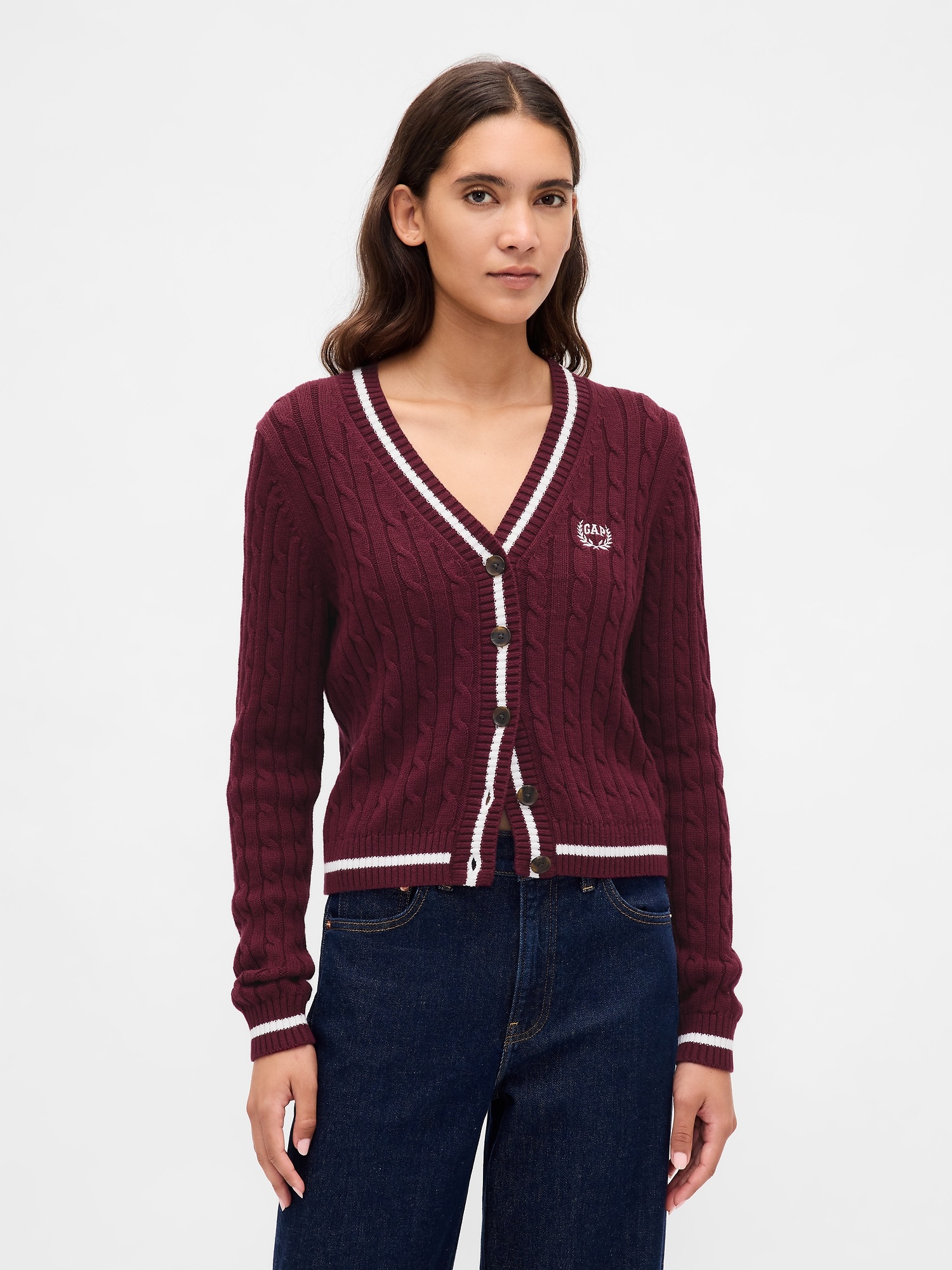 Gap Crop kardigan s logem