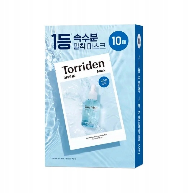 Torriden Dive-in Mask Pack Maseczki na twarz, 10 szt
