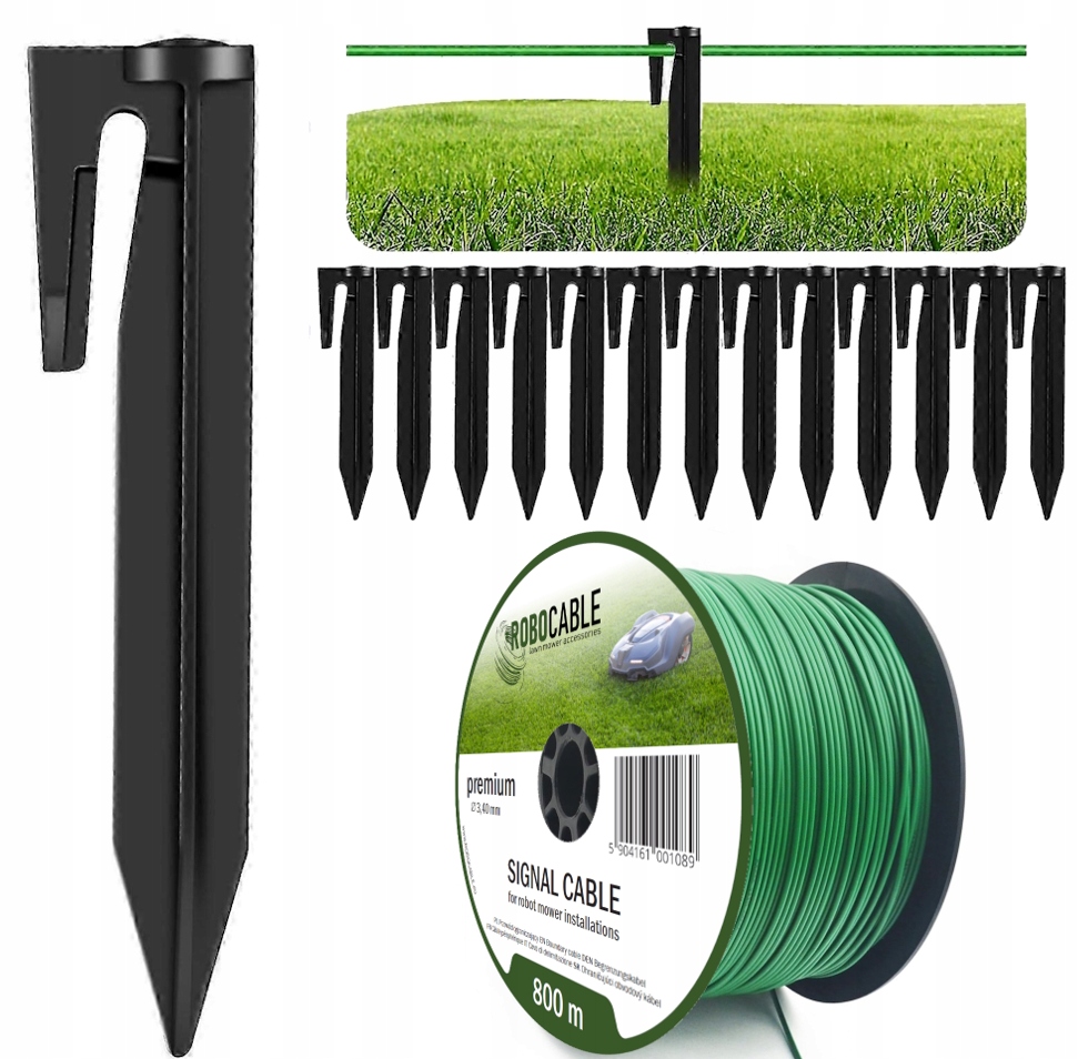 Kábel Obmedzovací kábel pre kosačku Sada 800 m Špendlíky Robocable 3,4 mm