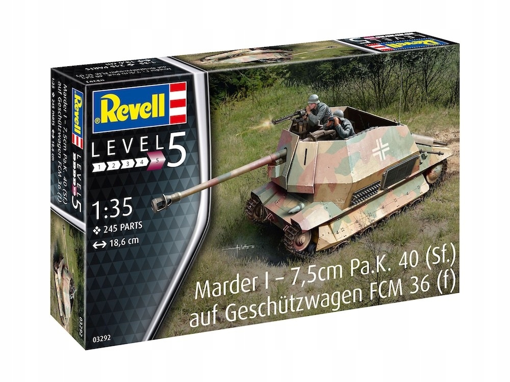 1:35 Marder I 7,5cm Pa.K. 40 (Sf.) na Fcm 36(f) Revell 03292