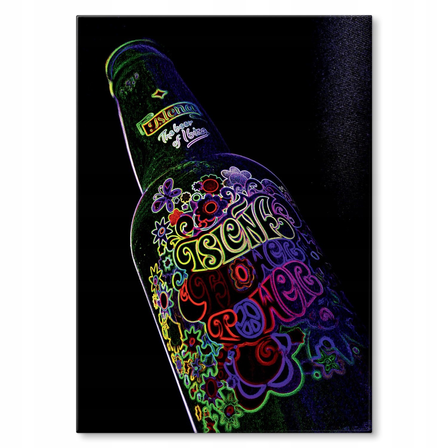 Kovový plakát Alkoholová láhev Dárek 42 x 59 cm
