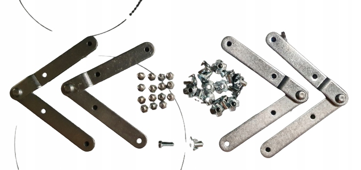 Závěsy 4 ks pro půdní schody Fakro ze šroubů