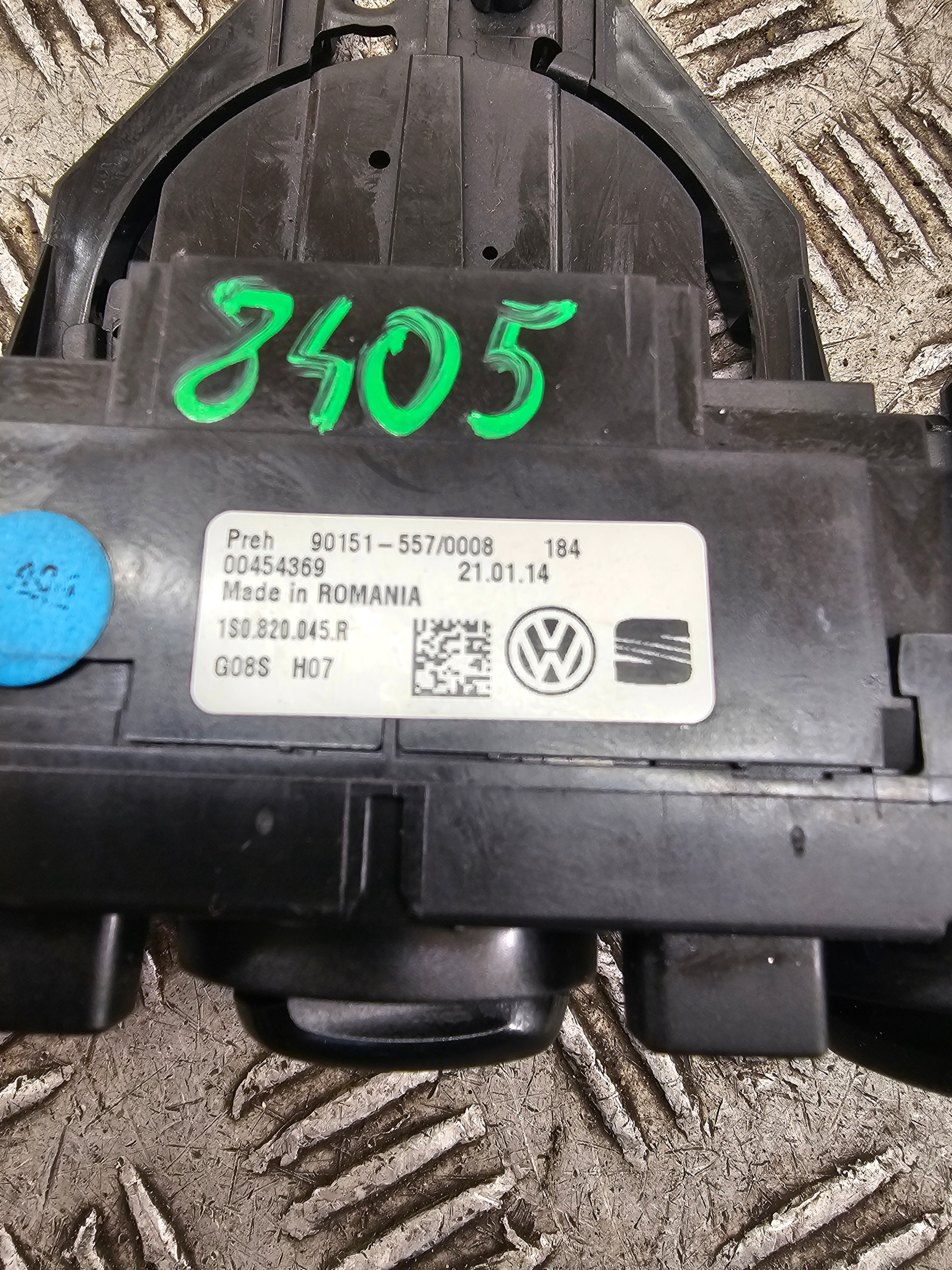 control panel air conditioning devices VW UP 1S0820045R