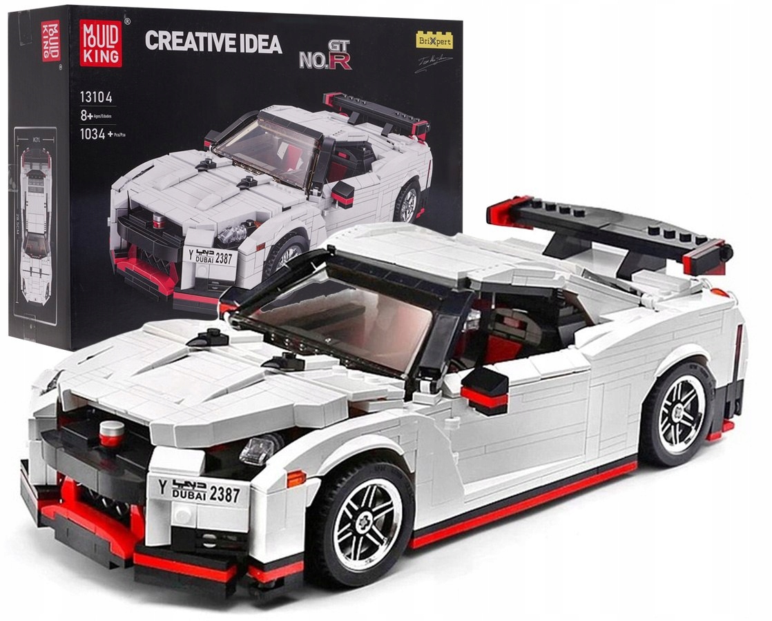 MOULD KING E5903864945775 Białe Autko Sportowe 1034 el. Techniczne Gt-r