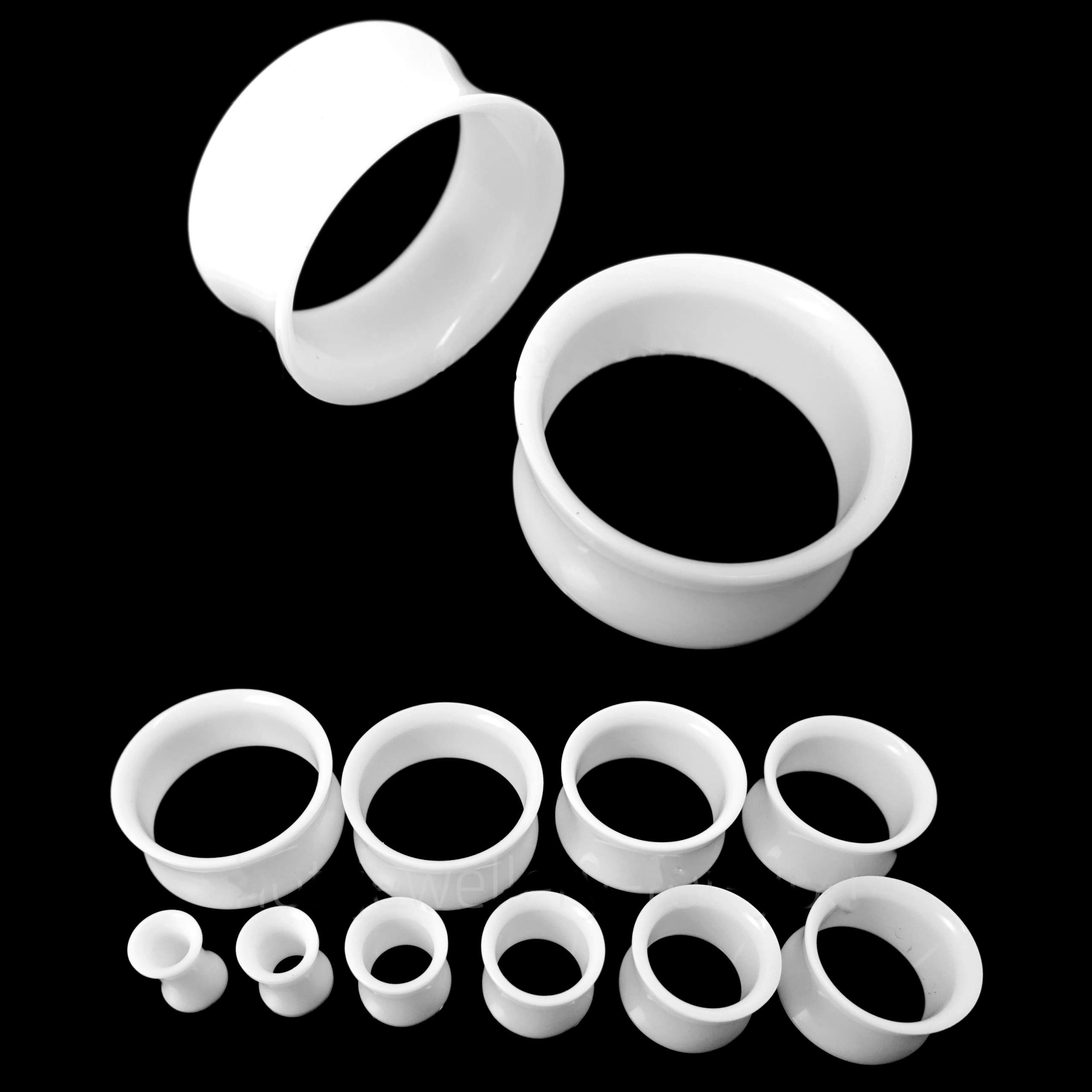 

Tunel Akrylowy Siodłowy Lekki Plug Biały 12mm