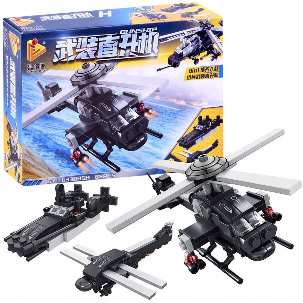 

Techniczne Klocki Wojsko 3w1 helikopter ZA3442