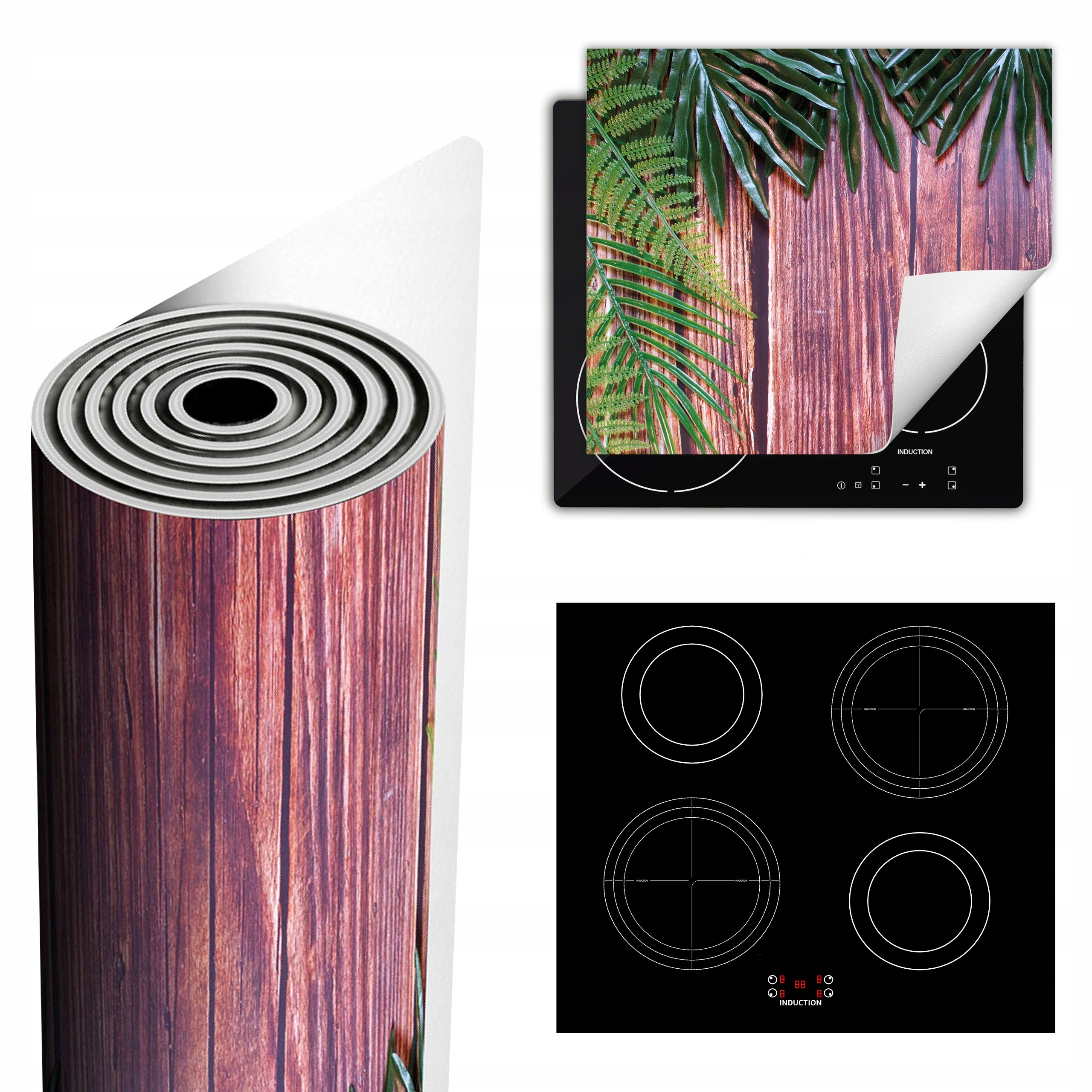 Ochranná Podložka Na Sporák Má Více Místa 60x52 listů – dřevo