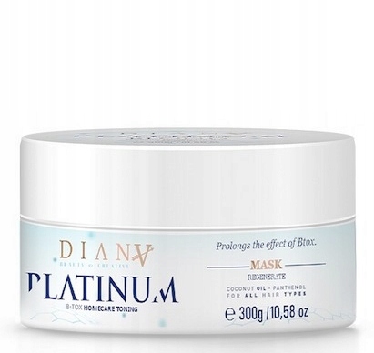 Diana Beauty Platinum Blond Vyživující maska Keratin 300 g