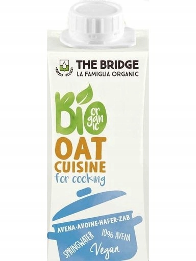 8 x Ovesný Krém Na Vaření Bez Přidaných Cukrů Bio 200 ml The Bridge