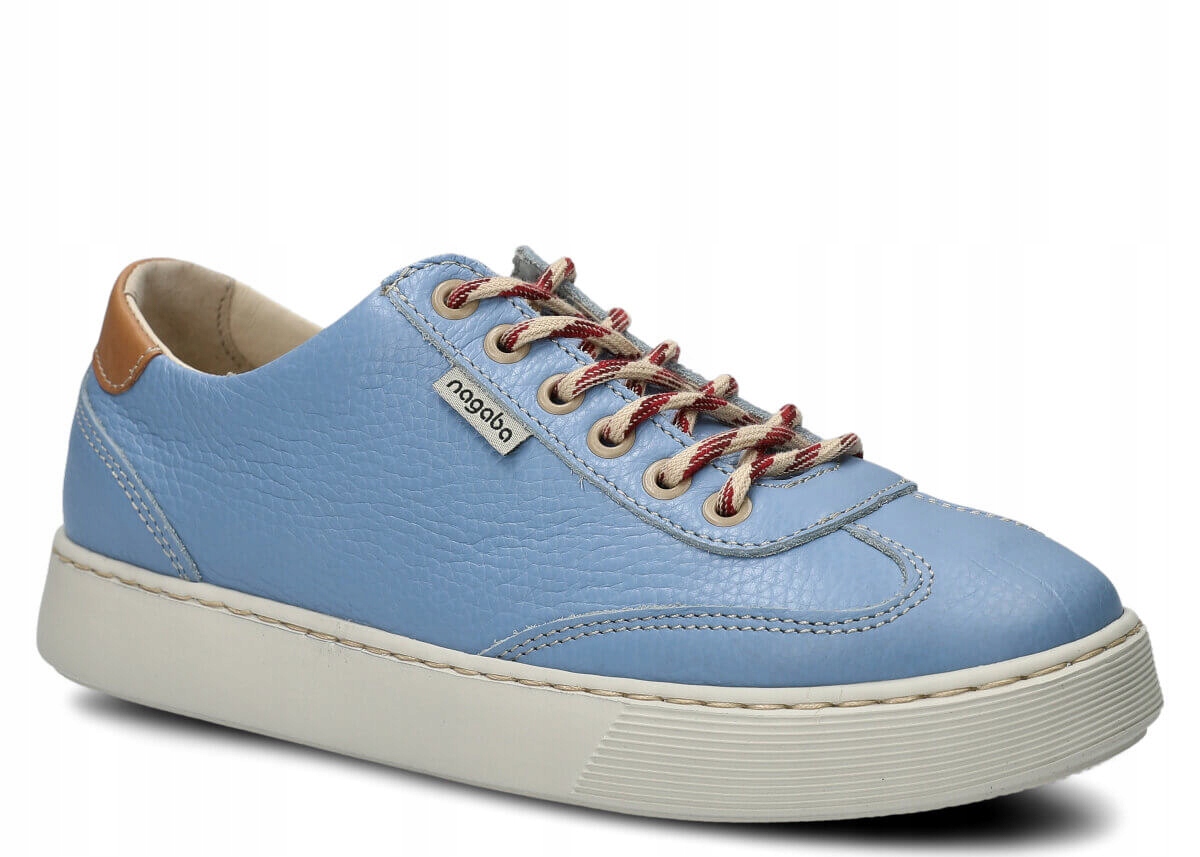 Dámské kožené polobotky džínové Nagaba 612 pohodlné ležérní 38