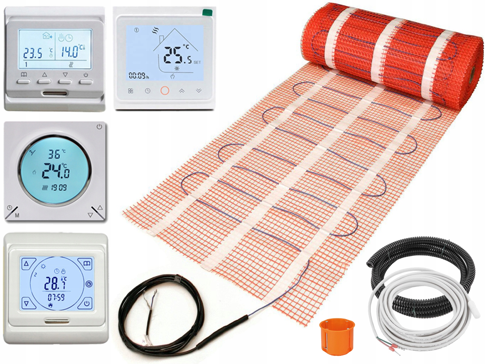 Sada ohrievacej podložky Thermotec 3m2 170Wm2 Digitálny ovládač Warmo