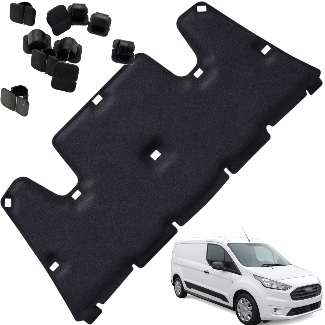 Tlumení kapoty Izolace podbití Ford Tourneo Connect Fl 18-22R sponky