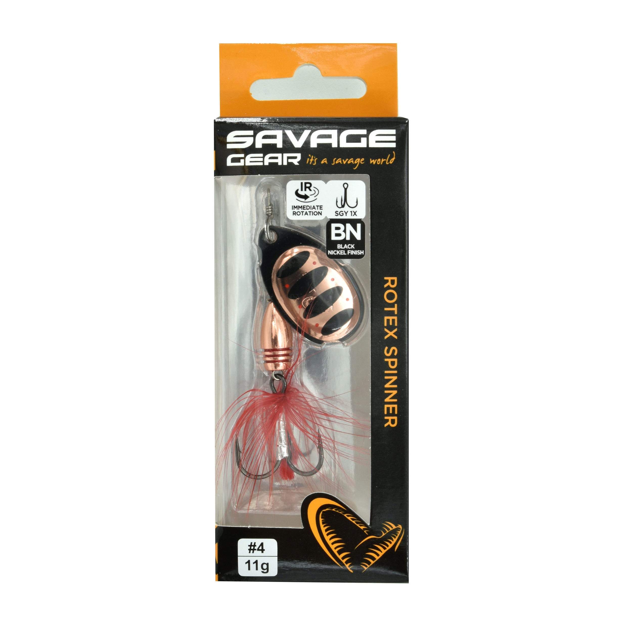Błystka obrotowa obrotówka Savage Gear Rotex #4 11g copper 1szt.