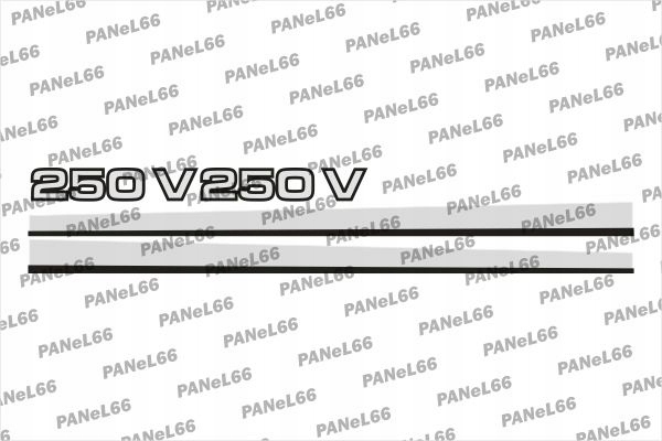 F250Vv1 - Набір наклейок FENDT 250 V-Варіант 1