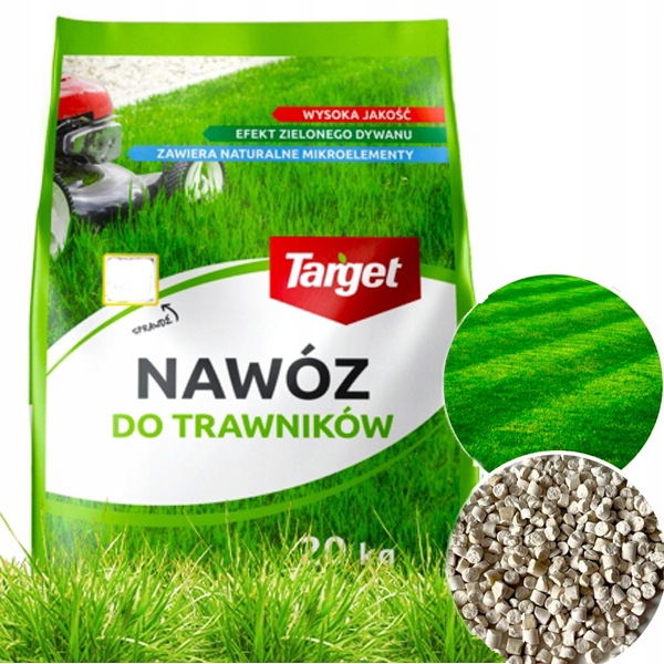 Target Nawóz do trawników trawy z mikroelementami gęsta zielona trawa 20 kg