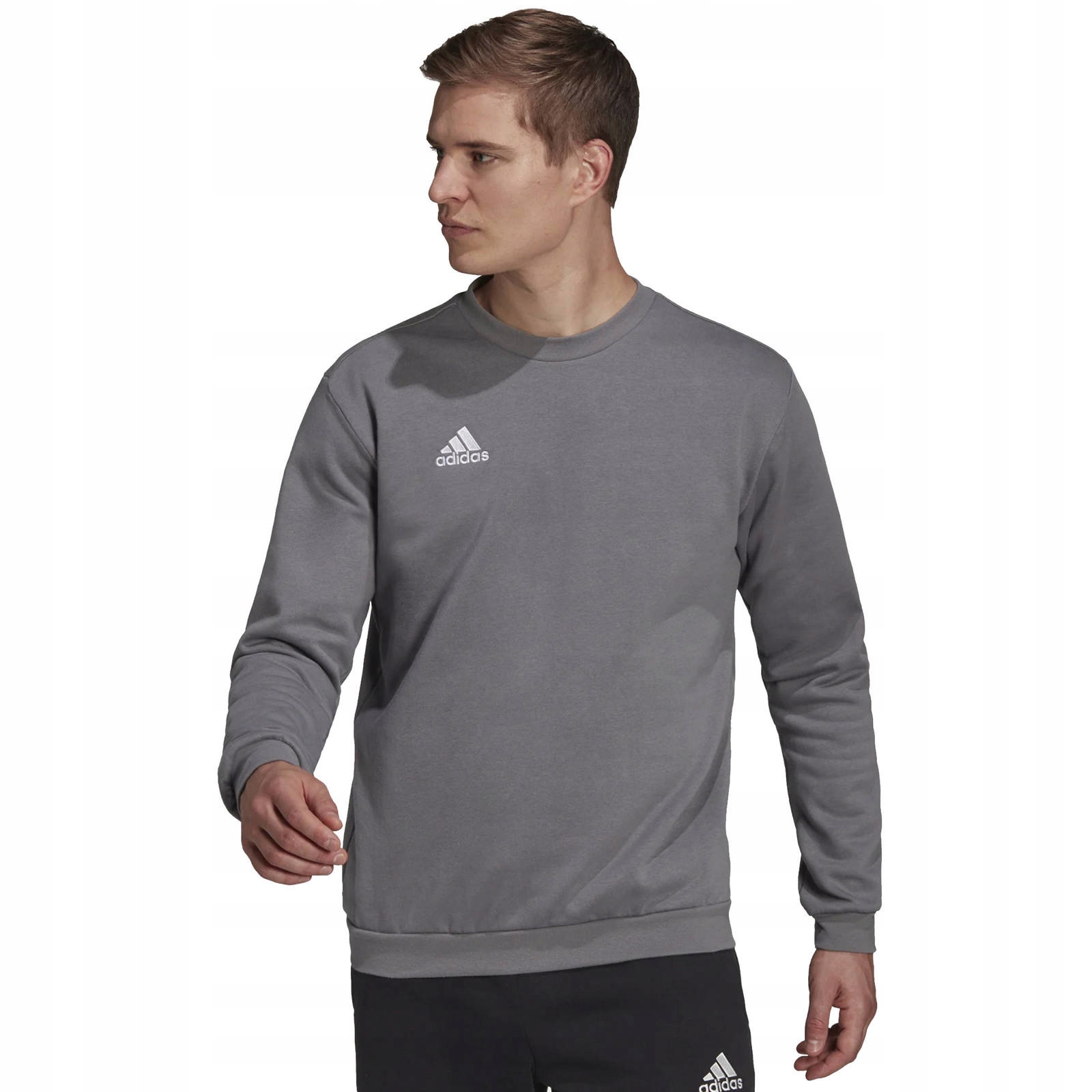 

Adidas Męska Bluza Długi Rękaw Bawełna Szara M