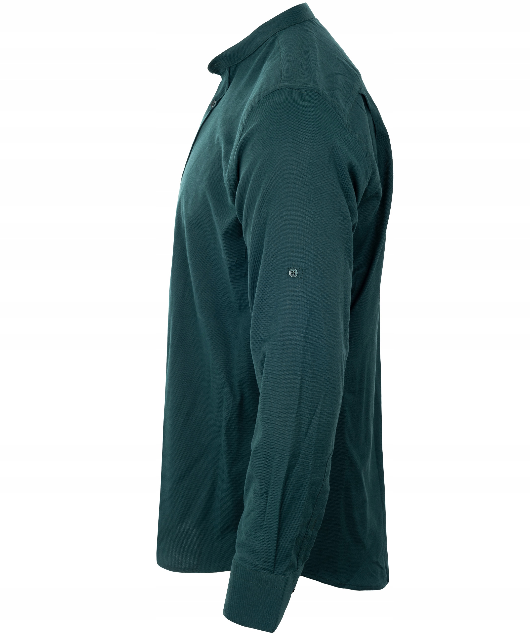 KOSZULA MĘSKA bawełna ZIELONA STÓJKA 5XL REGULAR Rozmiar kołnierzyka 51