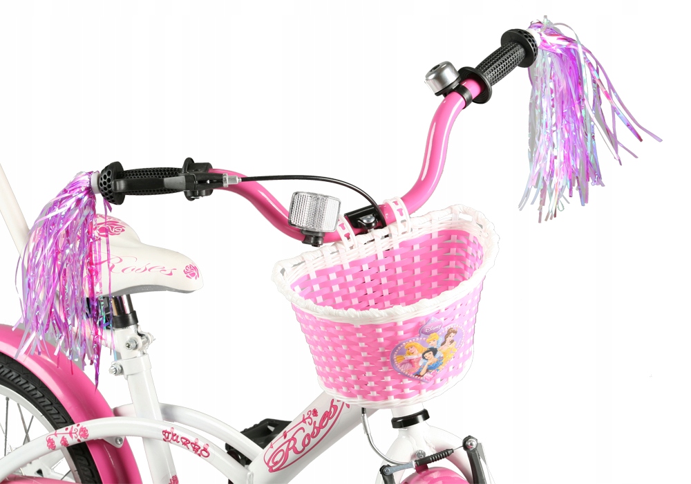 Polski Rower dziecięcy 16 cali TURBO ROSES Wiek dziecka 4 lata +