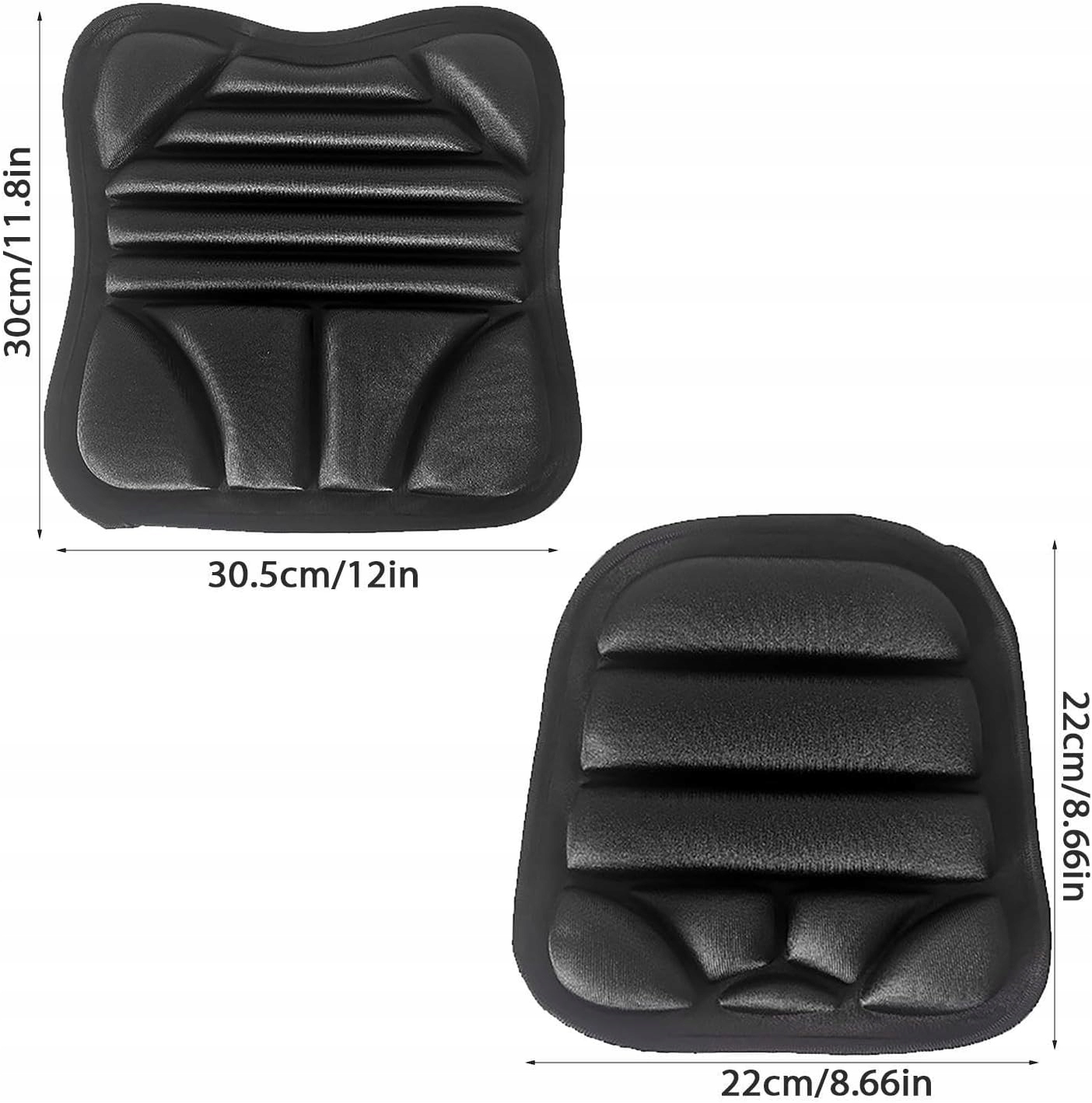 Motocyklová Polštář Komfort 2ks Gelová Na Sedadlo Prodyšná