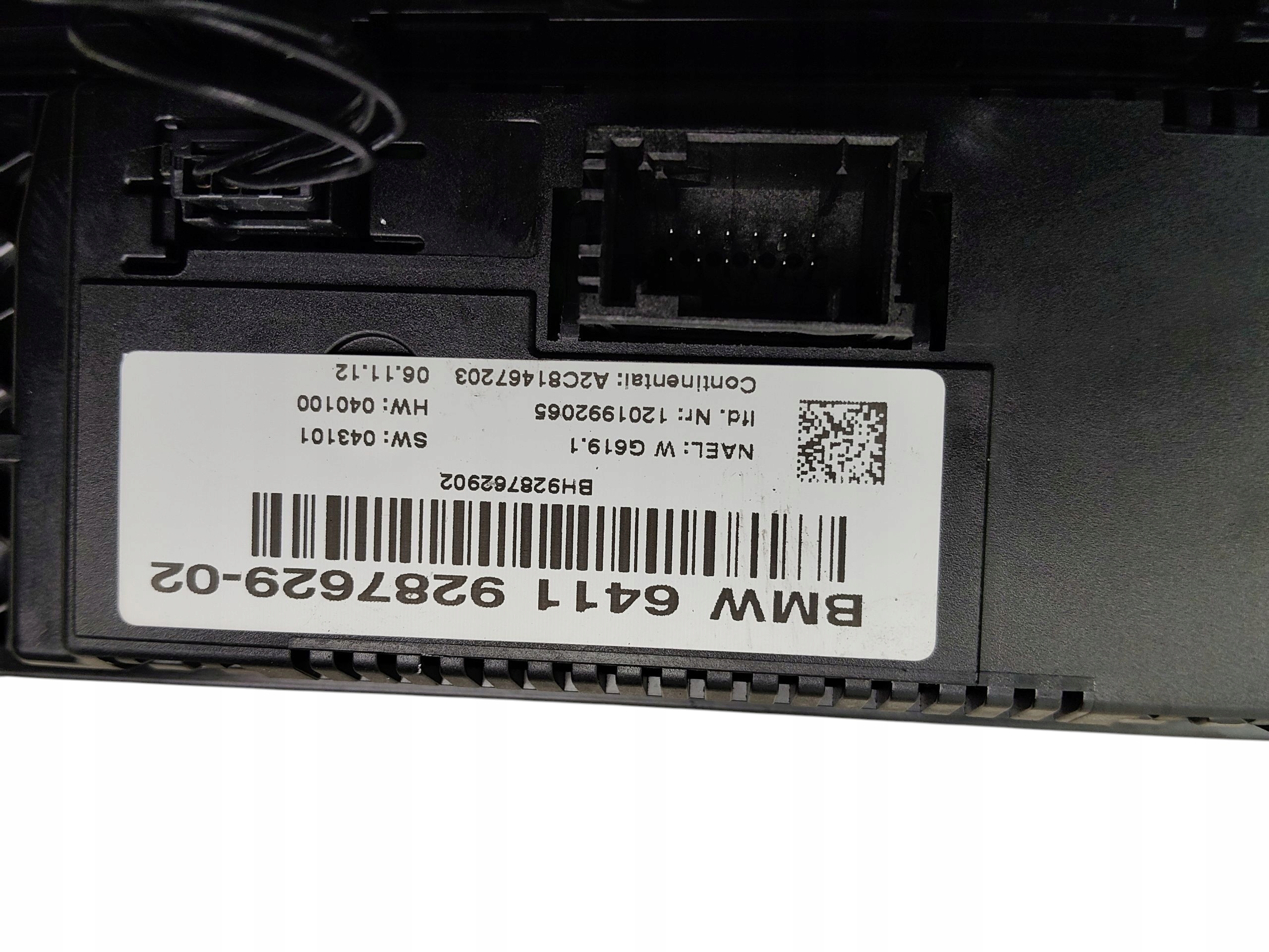 PANEL RADIA klimatizaci BMW X3 F25 (2010-2014) 9287629