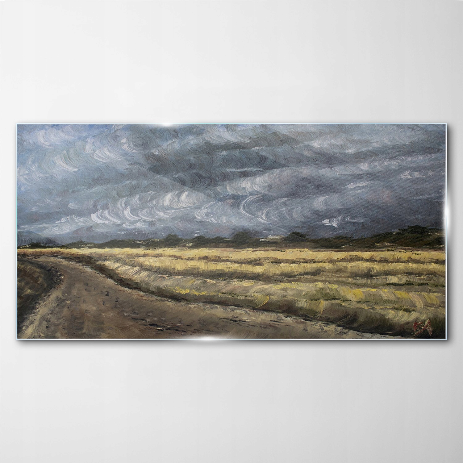 

Obraz szklany Malarstwo trawa krajobraz 140x70 cm