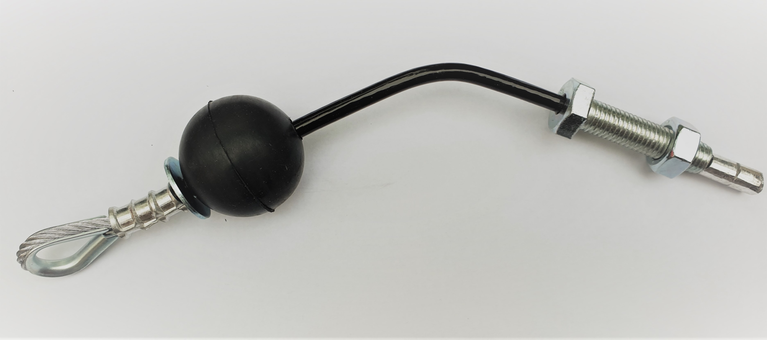 Gotowa linka stalowa 6mm.atlas,osłonka Pcv 345cm.