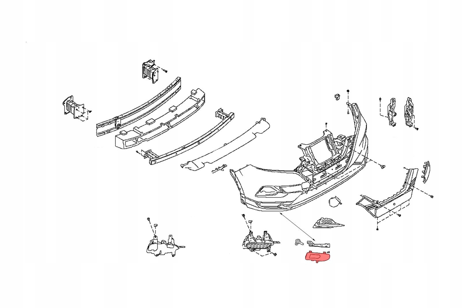 NISSAN QASHQAI II J11 2017-2021 HALOGEN PRZEDNI PRAWY 261508995A Numer katalogowy części 26150-8995A