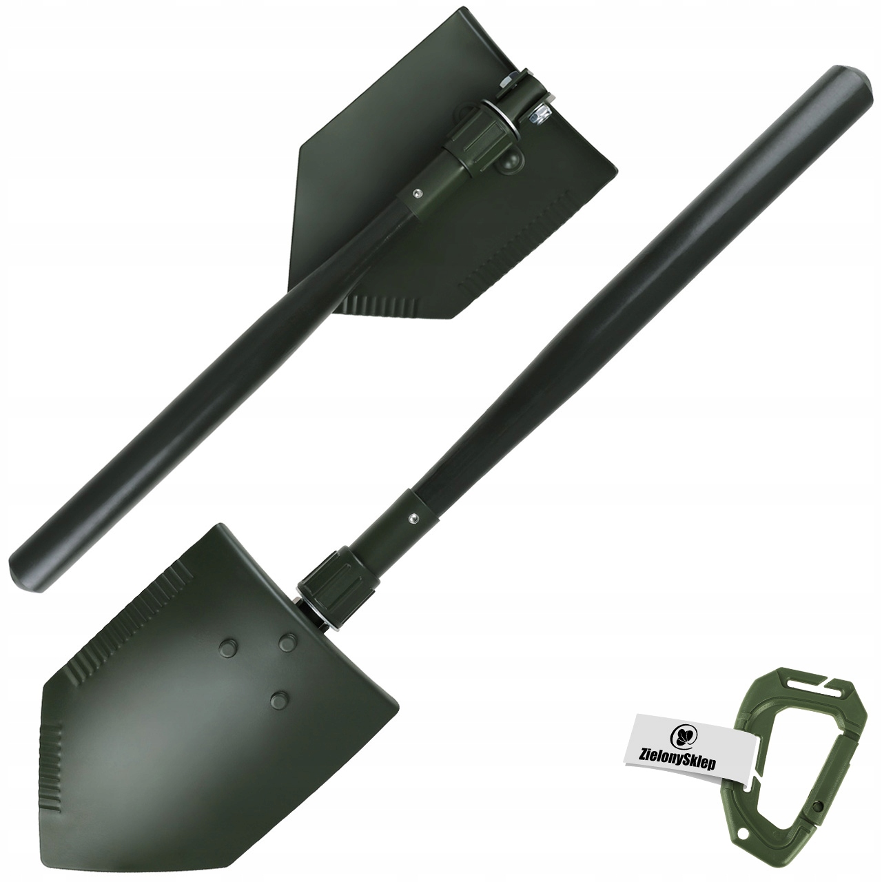 SAPERKA SKŁADANA WOJSKOWA Z DREWNIANYM TRZONKIEM MFH OLIVE + GRATIS