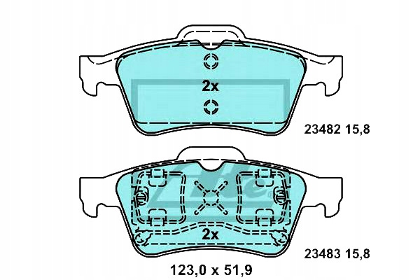 КОЛОДКИ ГАЛЬМІВНЕ ATE4060ba00f4060av6254060av