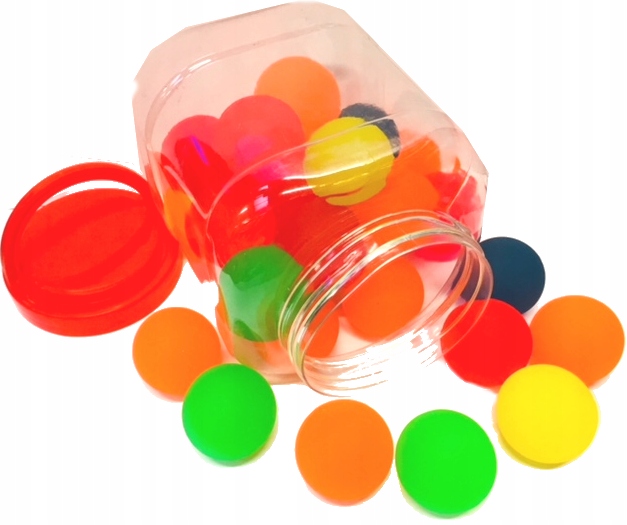 PIŁECZKA KAUCZUKOWA PIŁKA KAUCZUK KOLOROWA 4 CM Marka inna