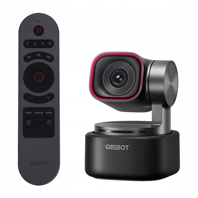 Obsbot Tiny 3 Remote Combo 4K Ai Kamera s Gimbalem, Sledováním a Hdr, Usb Uvc 2 Dálkové Ovládání