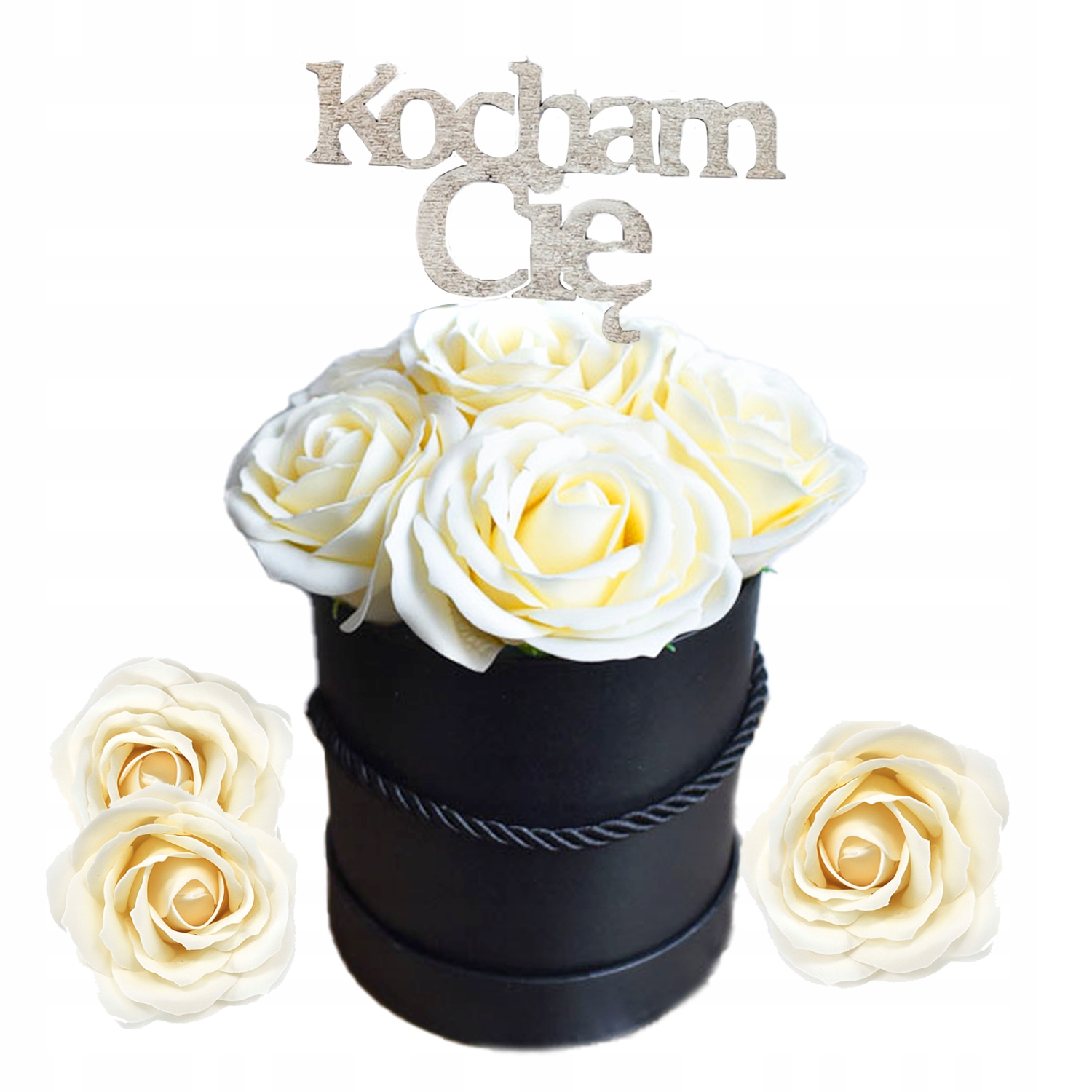 

Duże Mydlane Róże Flower Box Dzień Babci