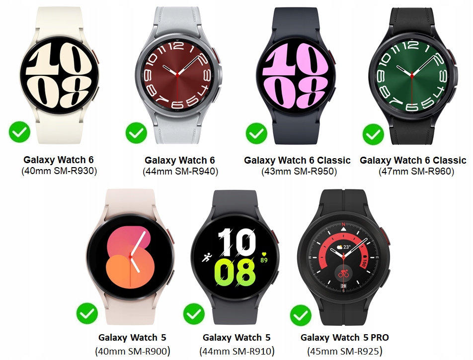 ŁADOWARKA DO SAMSUNG GALAXY WATCH 3/4/5/6 40/42/44/45/46/47mm ACTIVE 1/2 EAN (GTIN) 5904921147231