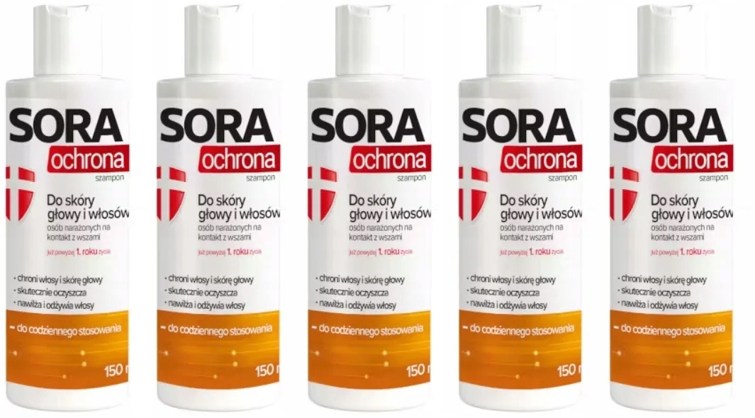 Sora Ochrona Szampon Ochronny Przeciw Wszom Wszawicy 150ml