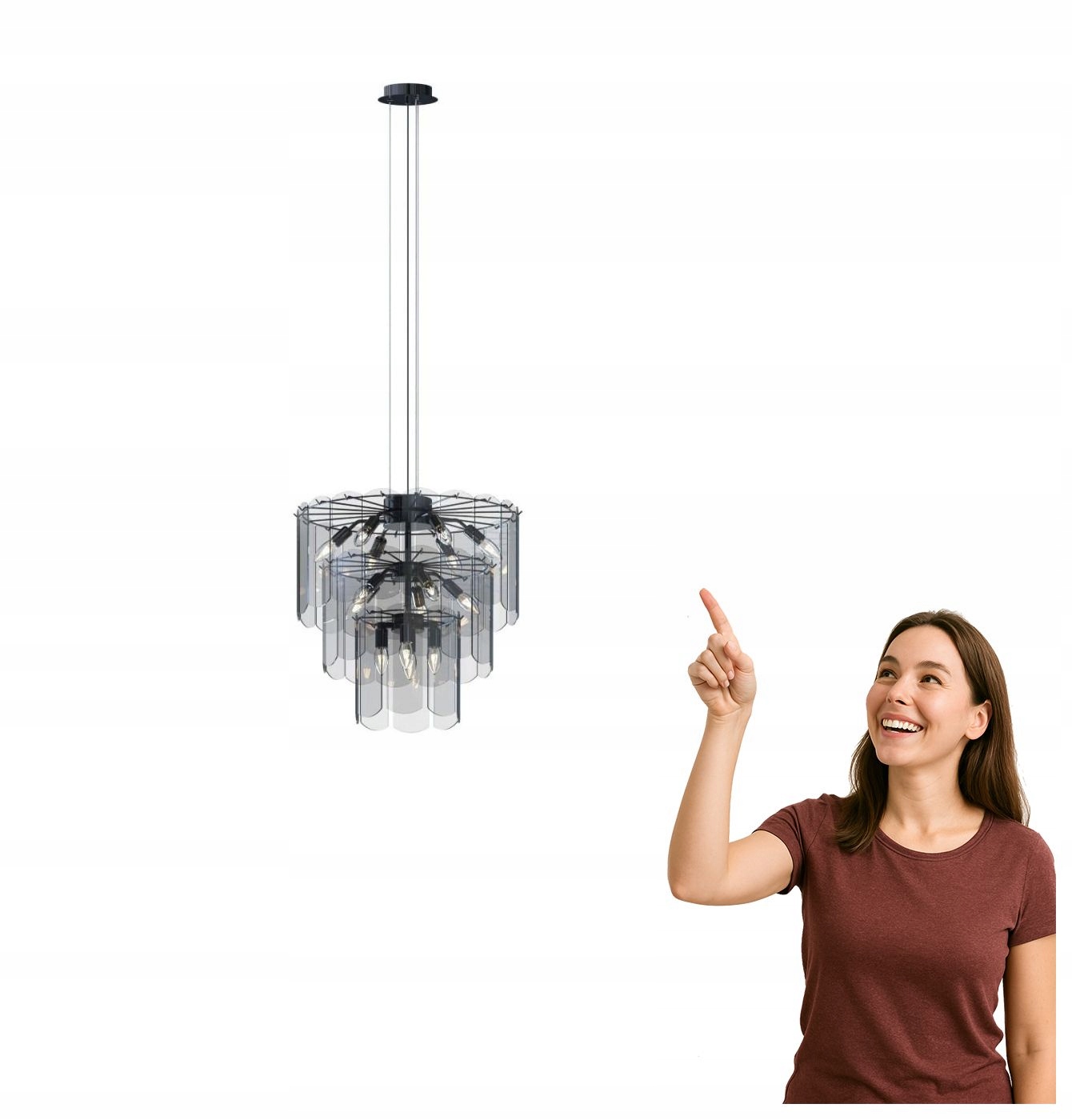 Závěsná lampa Nira MD3523-14L-EBCN Zuma Line