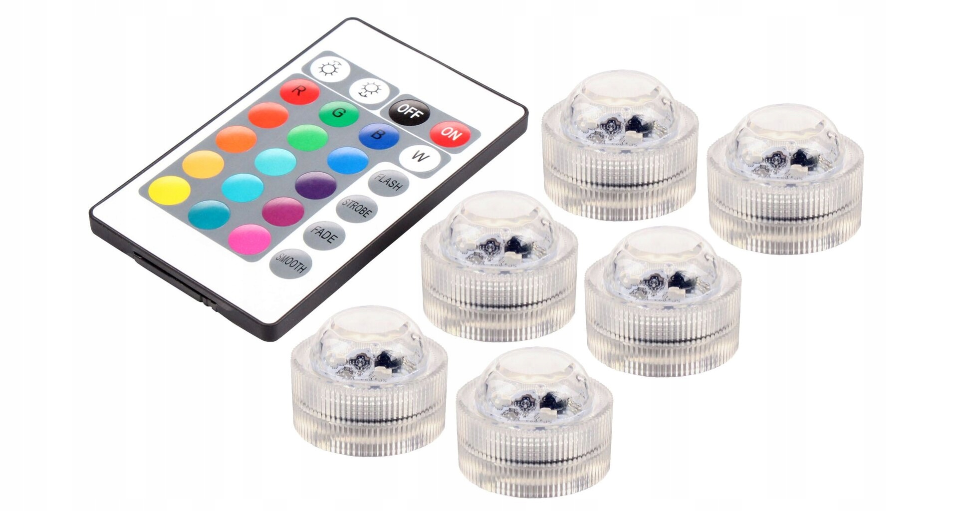 Led Rc Světlo 6 ponorných světel 1 sada