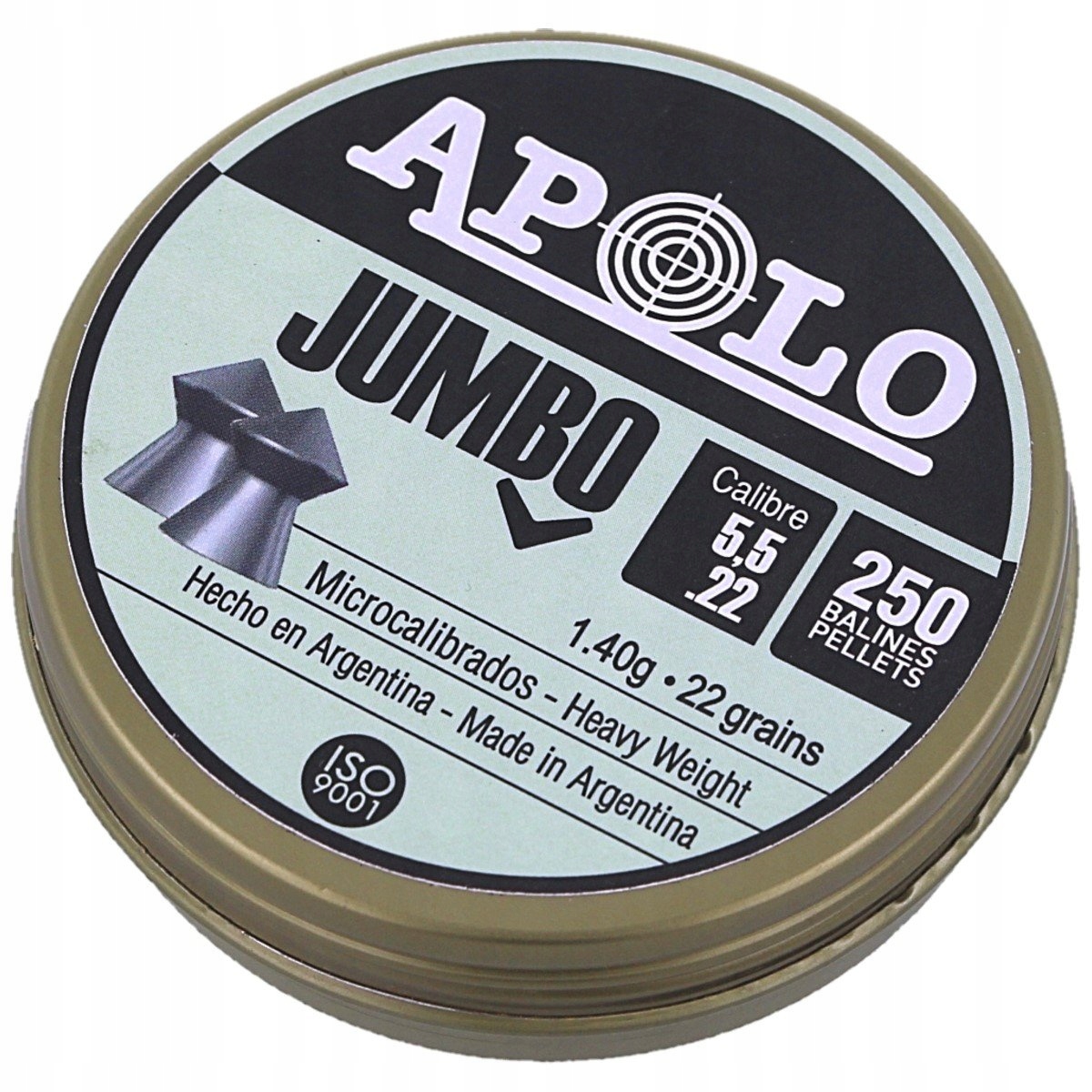 Śrut ostry Apolo Jumbo 5.5 mm 250 szt. 1.40g/22.0gr