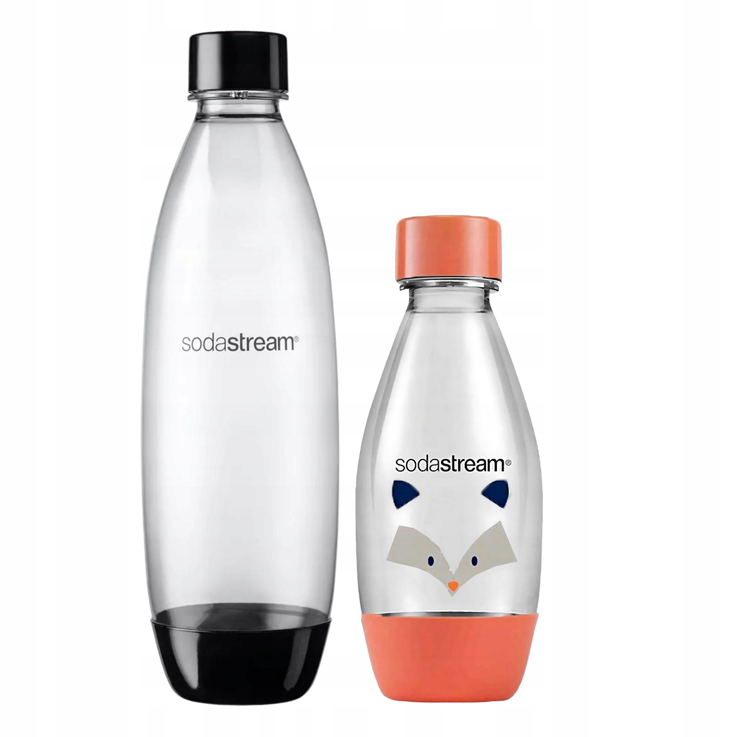 Sada lahví SodaStream Fuse Černá 1 l Jezevec 0,5 l pro děti
