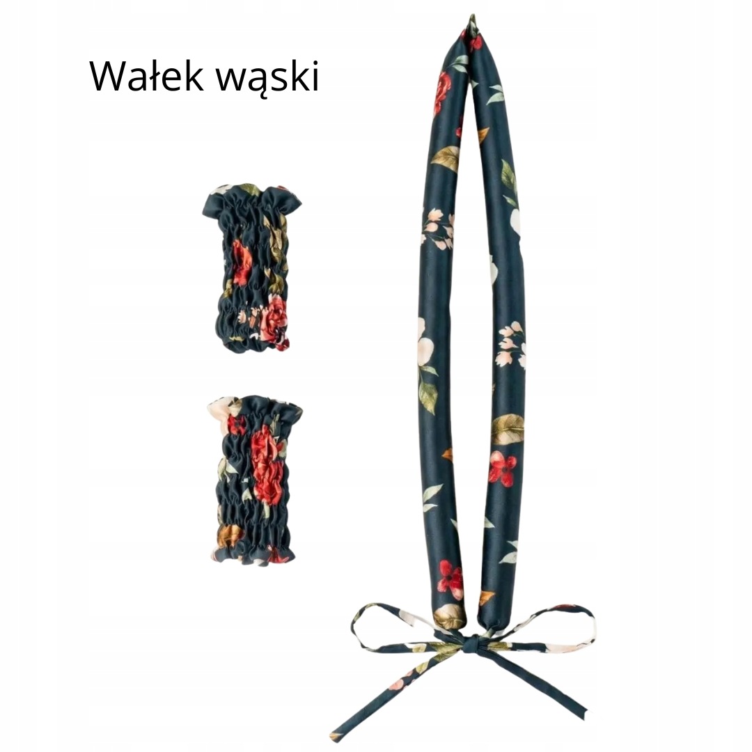 Úzký hedvábný váleček na vlasy, hedvábný váleček na kadeře 100% hedvábí-felicia
