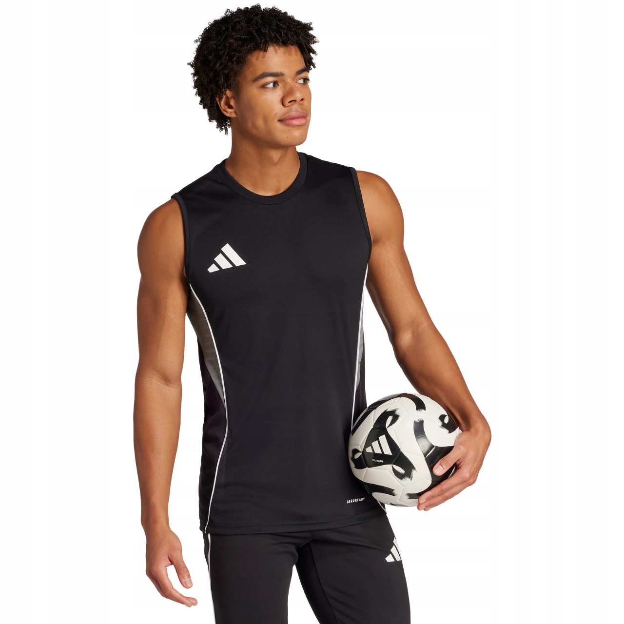 Koszulka męska adidas Tiro 25 Competition Sleeveless Jersey czarna M