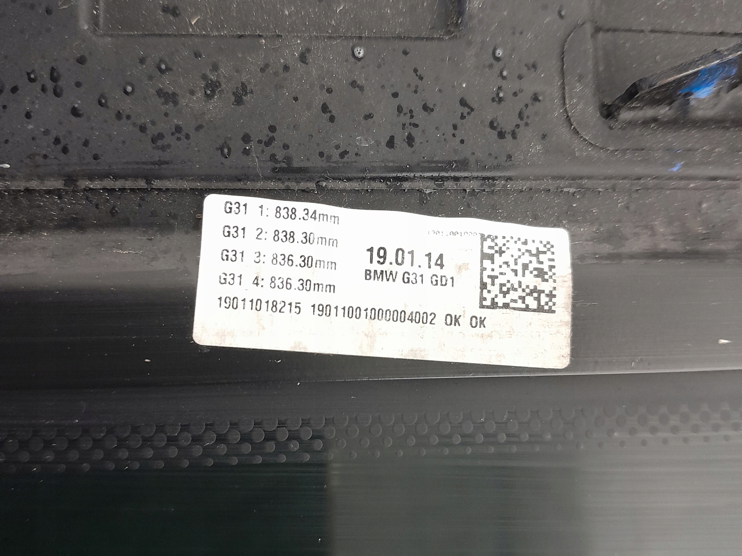 BMW 5 G31 SZKLANY dach Schiebedach FENSTER