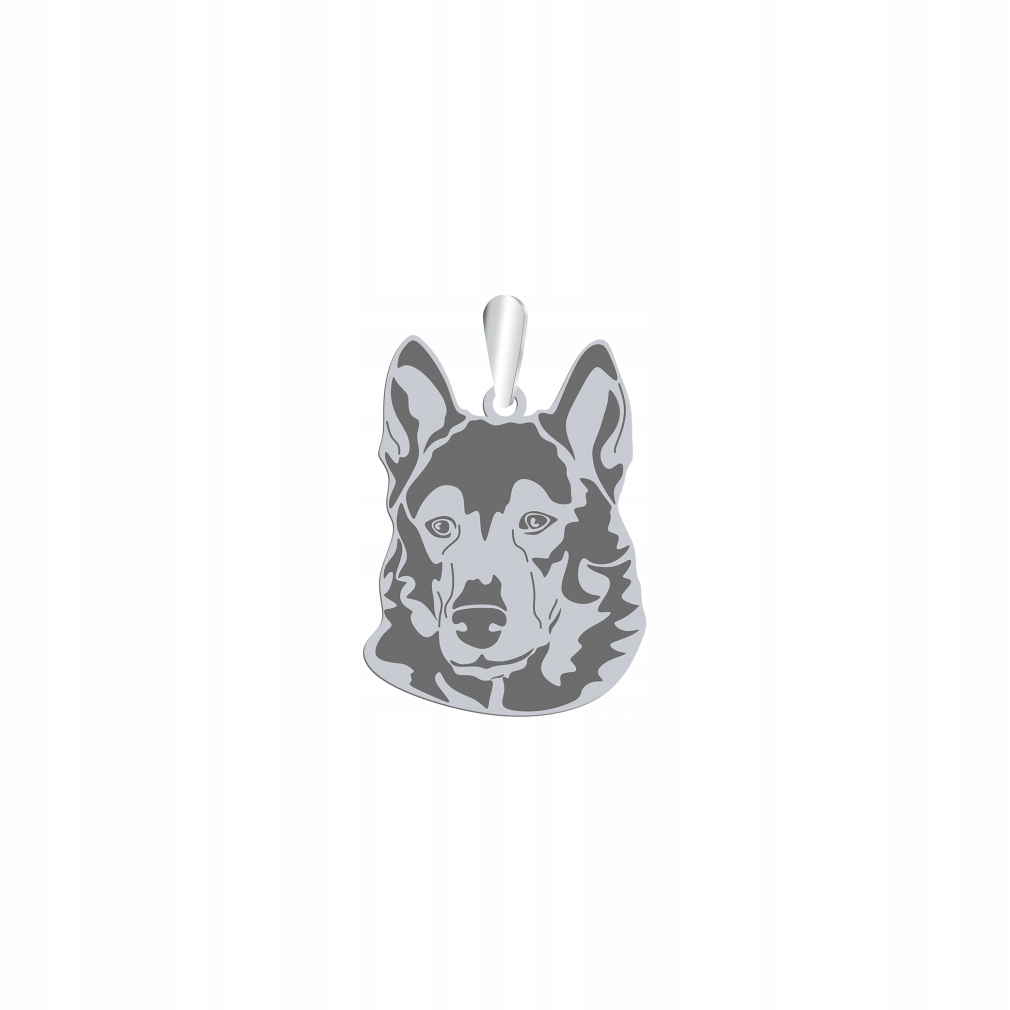 Stříbrný přívěsek Siberian Laika 925 Dárek Šperky Žena Gravírování