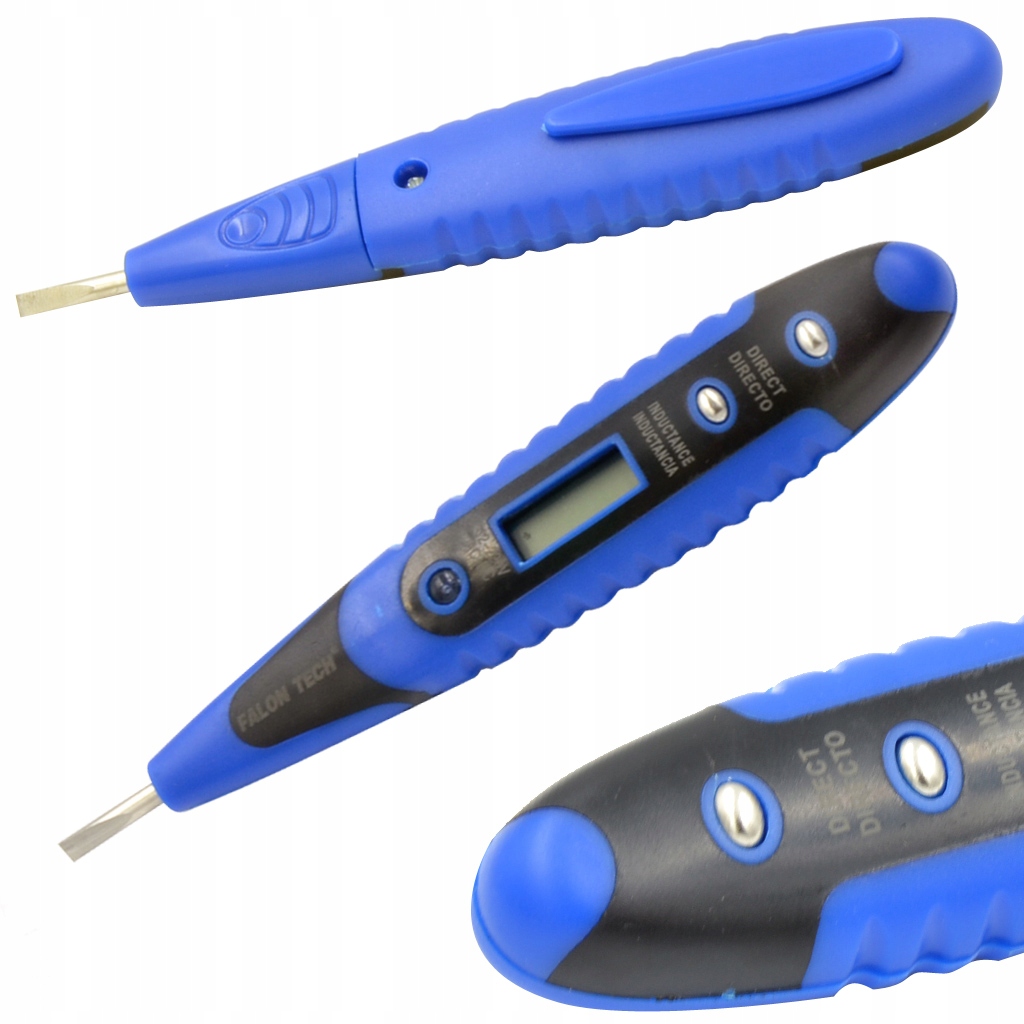 PRÓBNIK NAPIĘCIA TESTER MIERNIK LED LCD 12-220V