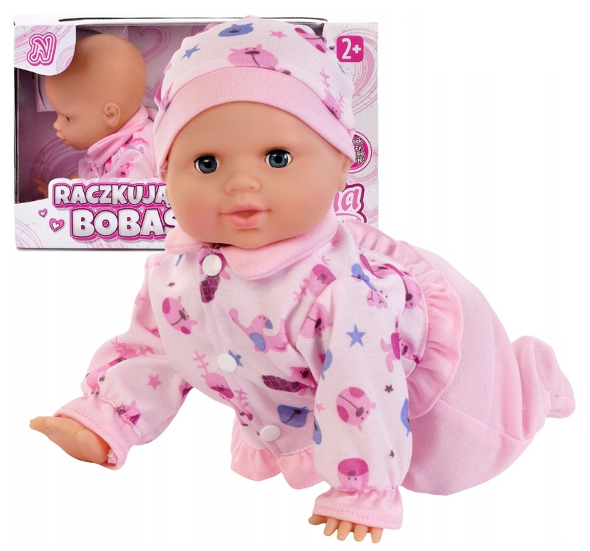 

Lalka Natalia Bobas Raczkujący różowy 32 cm