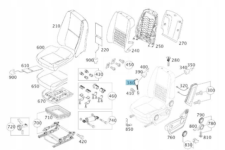ZACZEP KLAMRA PASA MERCEDES SPRINTER 906 Part manufacturer Mercedes Benz OE