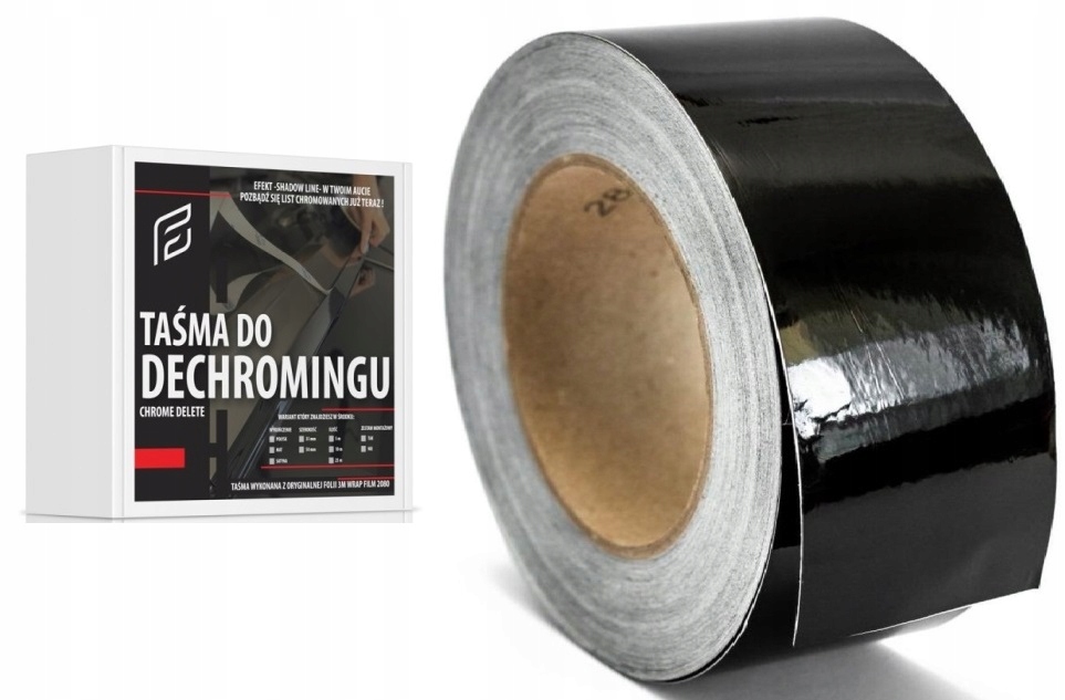 

Dechroming Taśma Czarna Połysk 10-CM Szeroka 3M