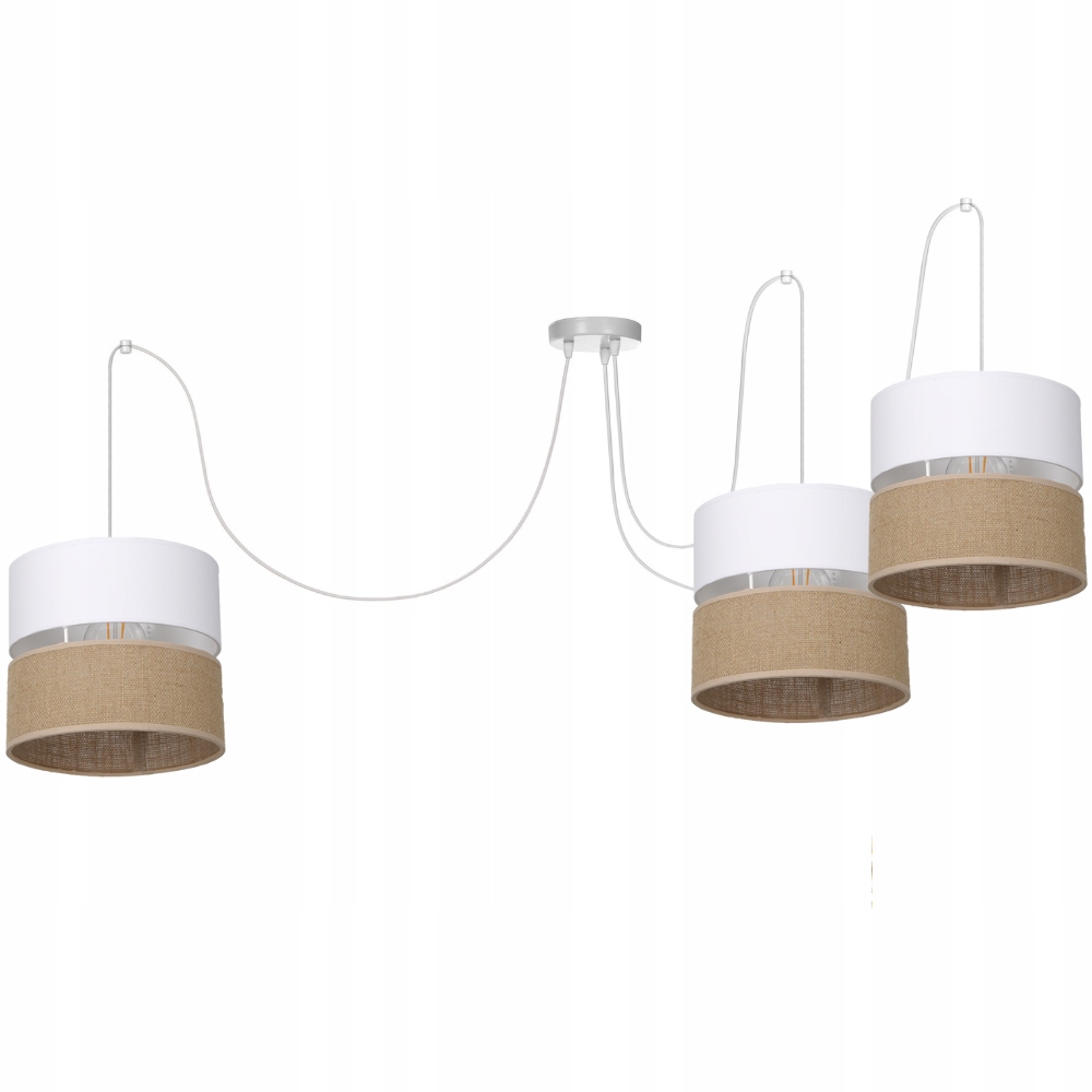 Lustrová Lampa Pavouk Stínidlo Boho Juta